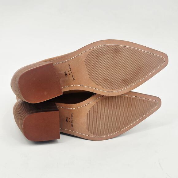 Marc Fisher Elyma Pointed Toe Western Boot Size 9.5 Chestnut Brown - Picture 6 of 12